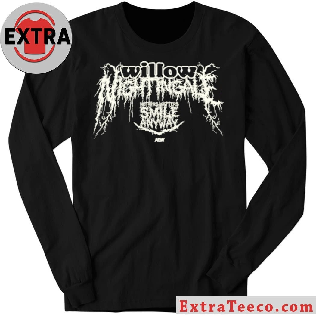 Original Willow Nightingale – Smiling is Metal T-Shirt