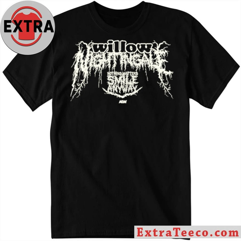Original Willow Nightingale – Smiling is Metal T-Shirt