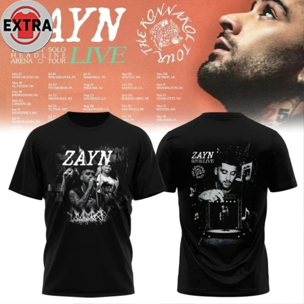 Original Zayn Malik The Konnakol Tour 2026 T-Shirt