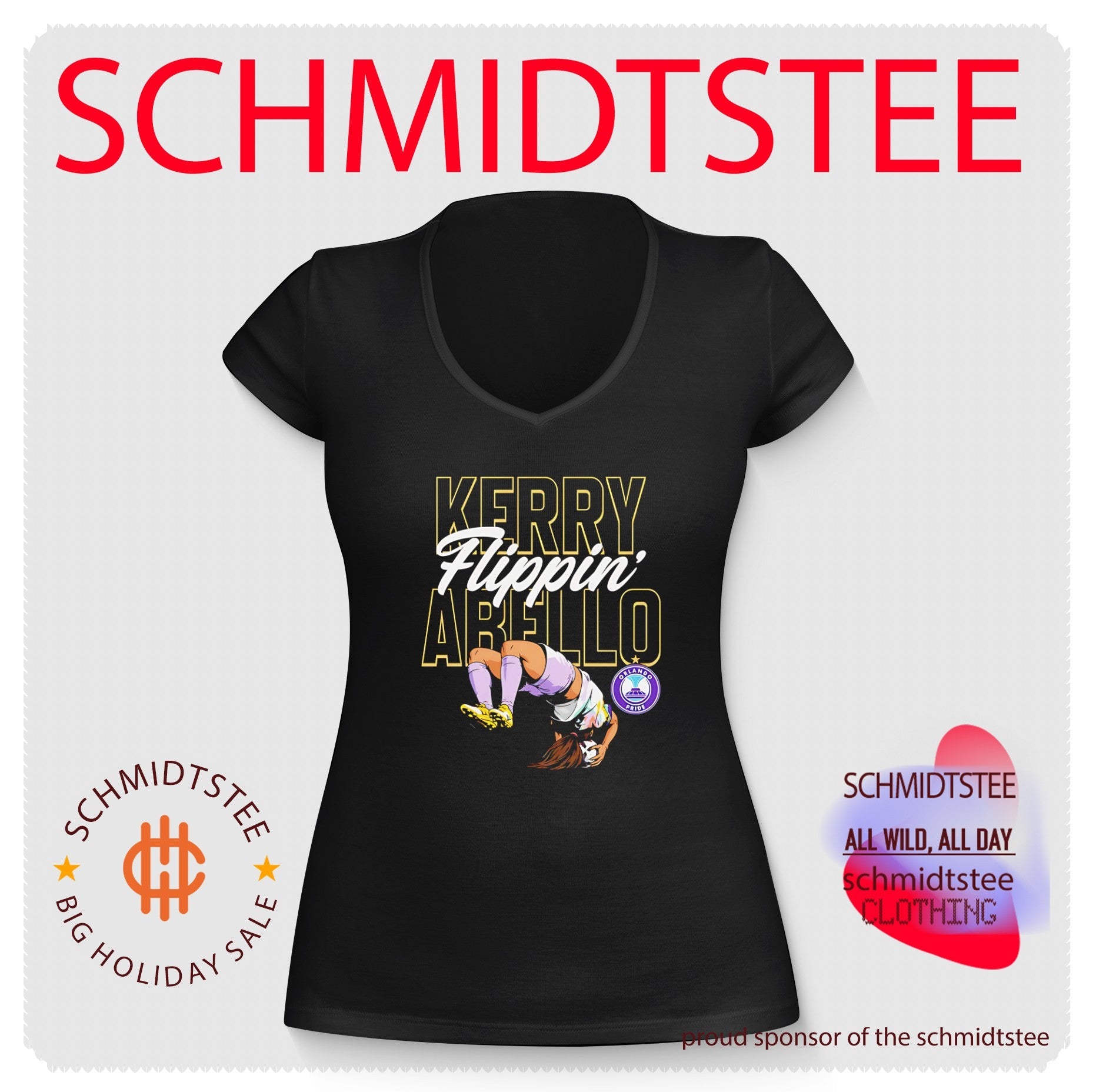 Orlando Pride Kerry Abello flippin’ illustration shirt