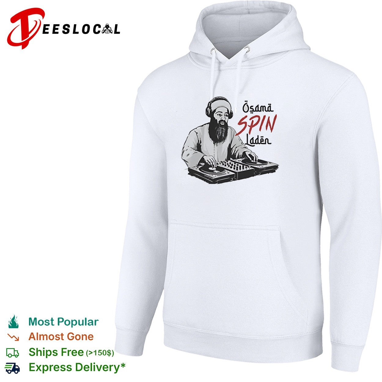 Osama Spin Laden DJ pun shirt