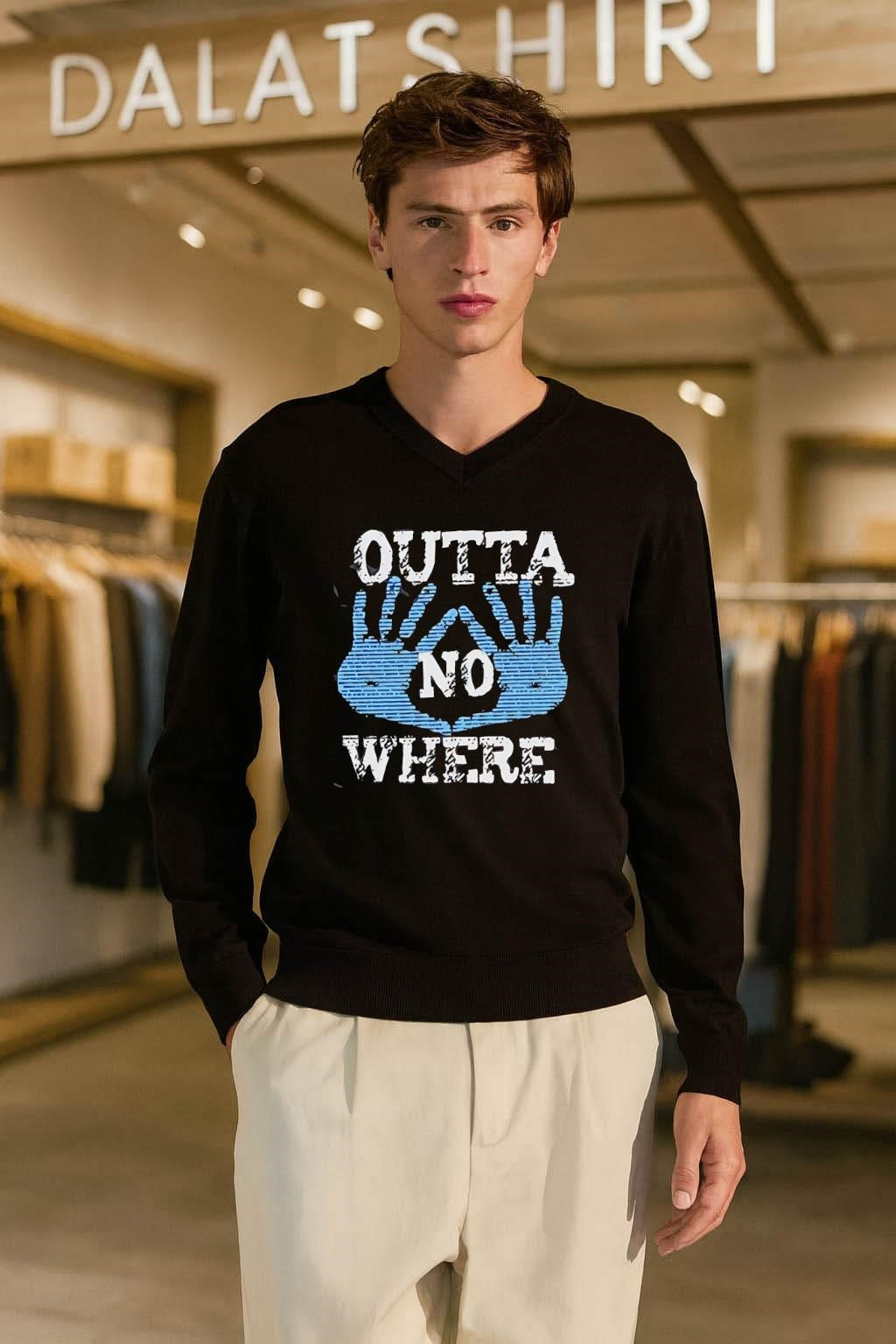 Outta No Where Distressed shirt