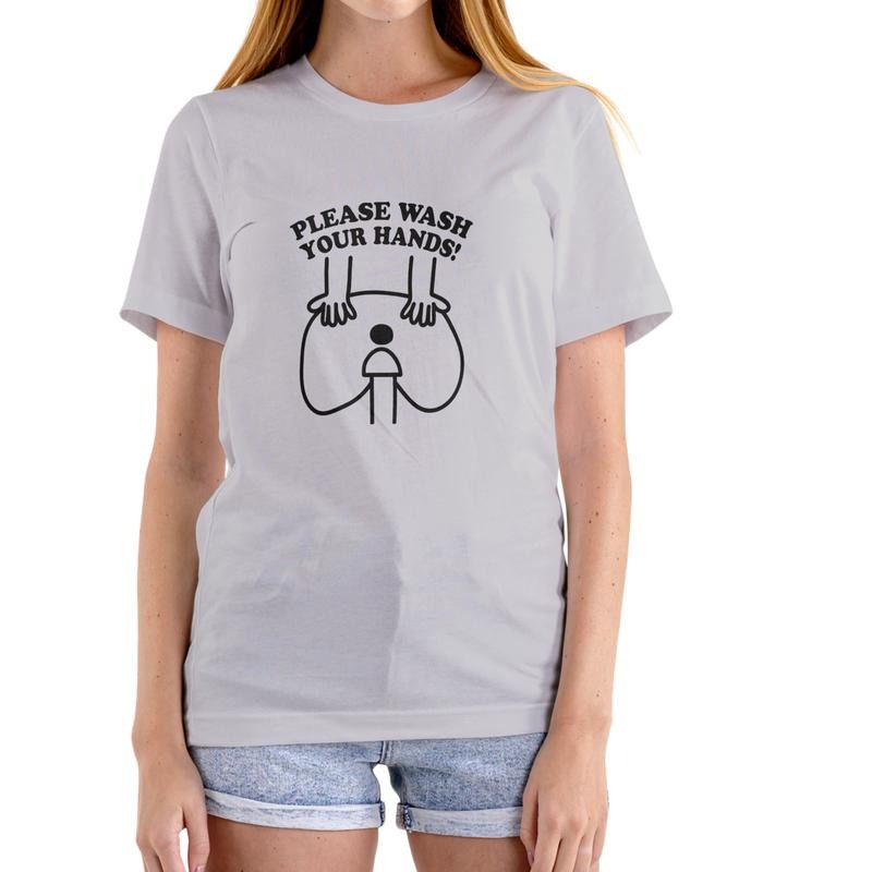 PLEASE WASH YOUR HANDS T Shirt Funny Unisex Cotton Humorous Design for Men & Women Comfortable Casual Wear Hoodie, Sweatshirt