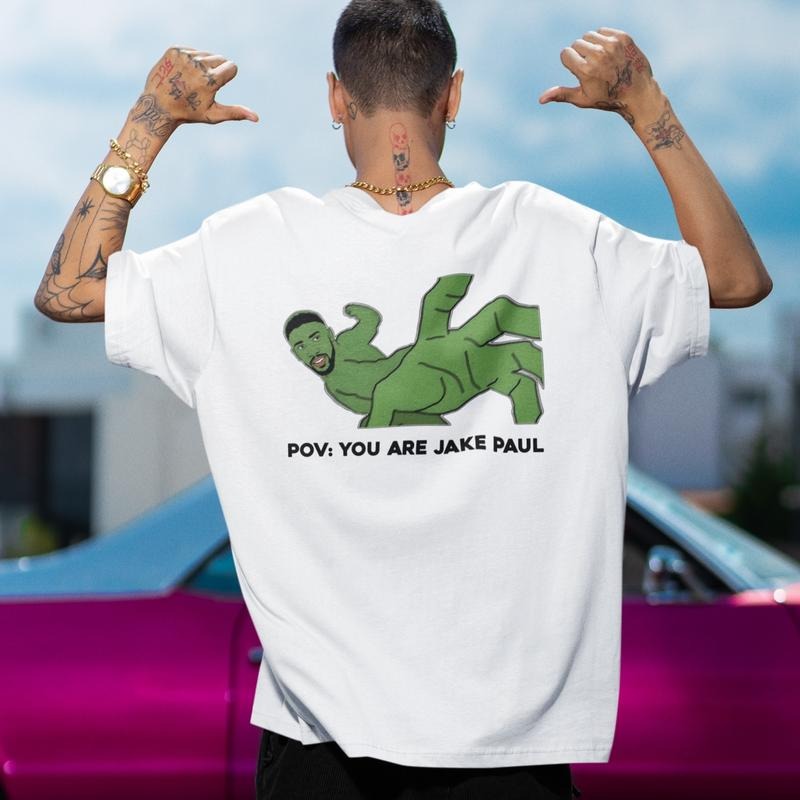 POV You Are Jake Paul Shirt, Anthony the Boxing Frog Hoodie, Pepe Frog Meme Tee Sweatshirt | PodTeesHub.com