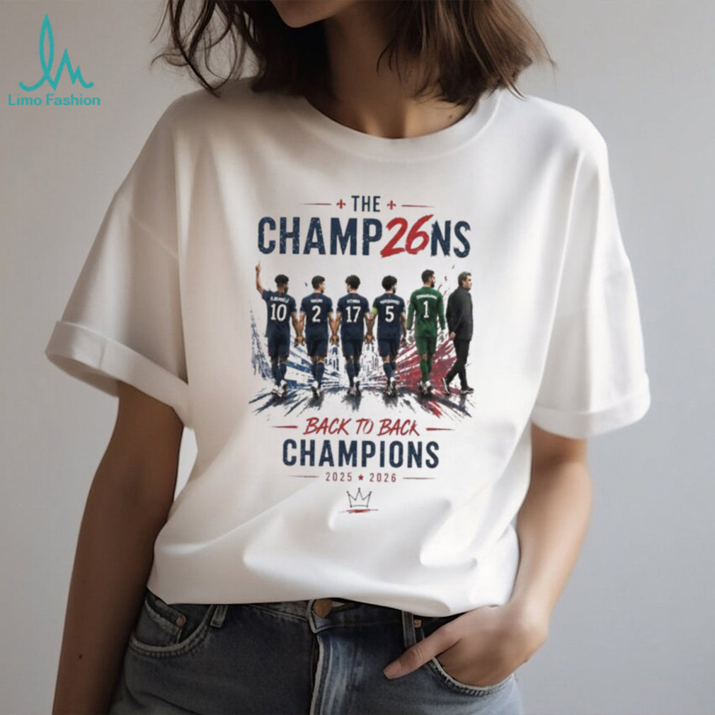PSG Back To Back Champions 2025 2026 The Champ26ns shirt