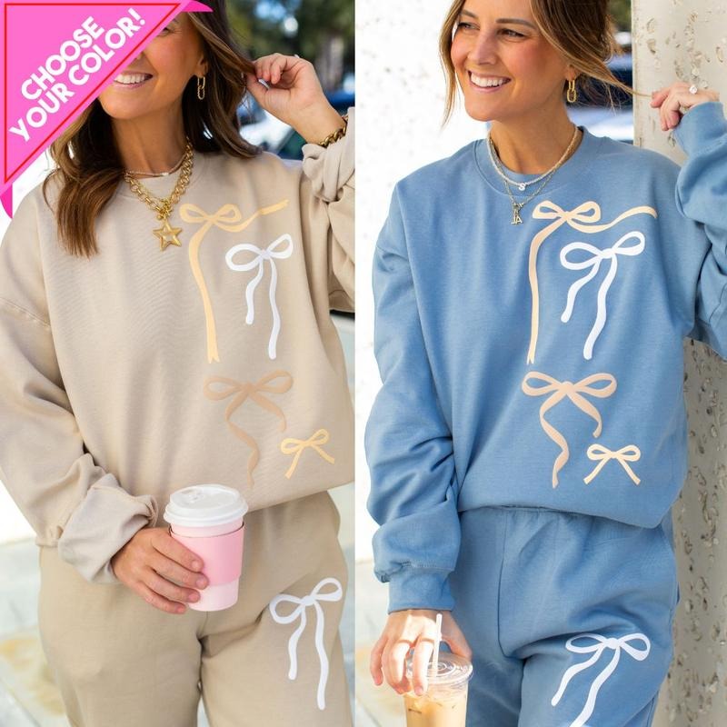 PUFF 'All The Bows' Premium Lounge Set T-Shirts, Hoodie, Sweatshirt | PodTeesHub.com