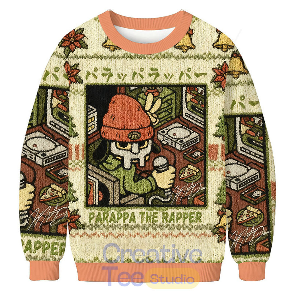 PaRappa the Rapper MF DOOM Christmas Ugly Sweater