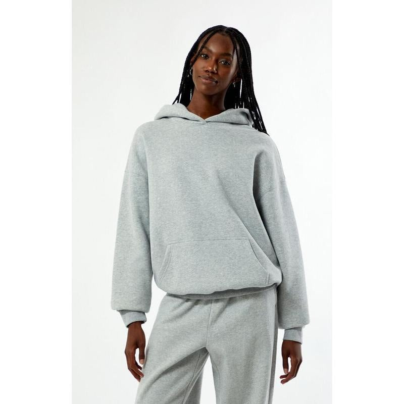 Pacsun Women's Heather Grey Core Vintage Wash Pullover Hoodie T-Shirts, Sweatshirt | PodTeesHub.com