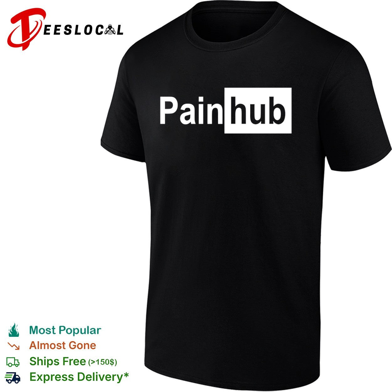 Painhub parody logo shirt