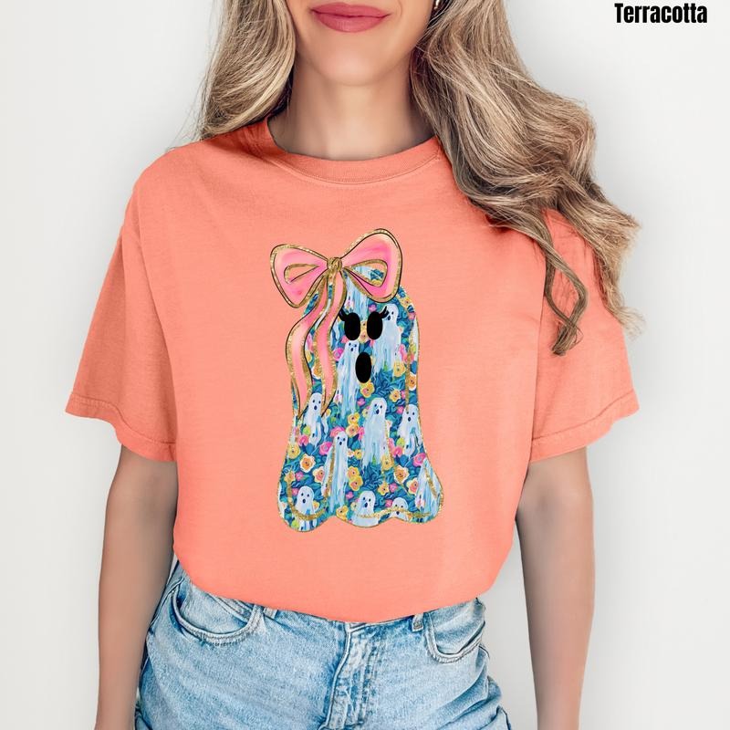 Painted Ghostly Girl Comfort Colors T-Shirt 'NLB' Hoodie, Sweatshirt | PodTeesHub.com