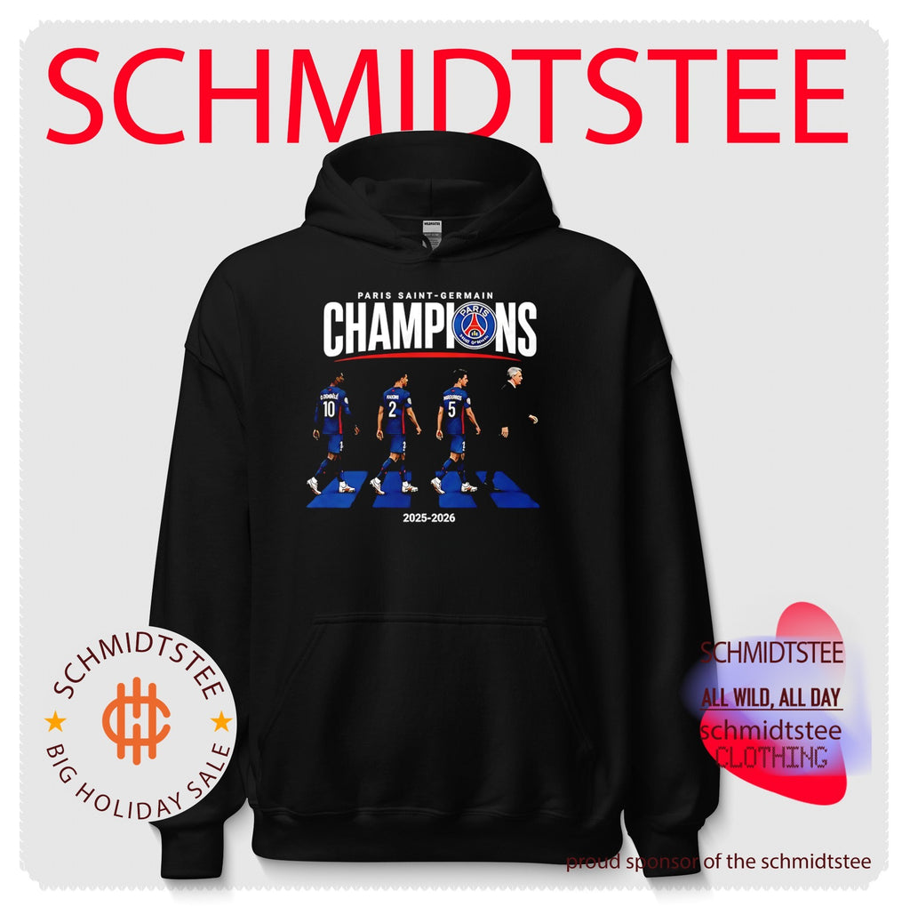 Paris Saint-Germain 2025-2026 Champions League Winners Abbey Road shirt