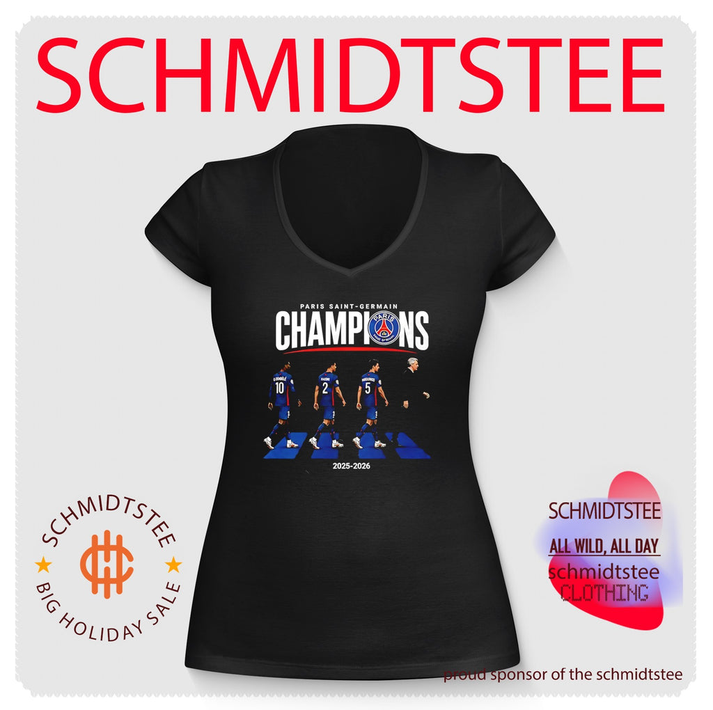 Paris Saint-Germain 2025-2026 Champions League Winners Abbey Road shirt