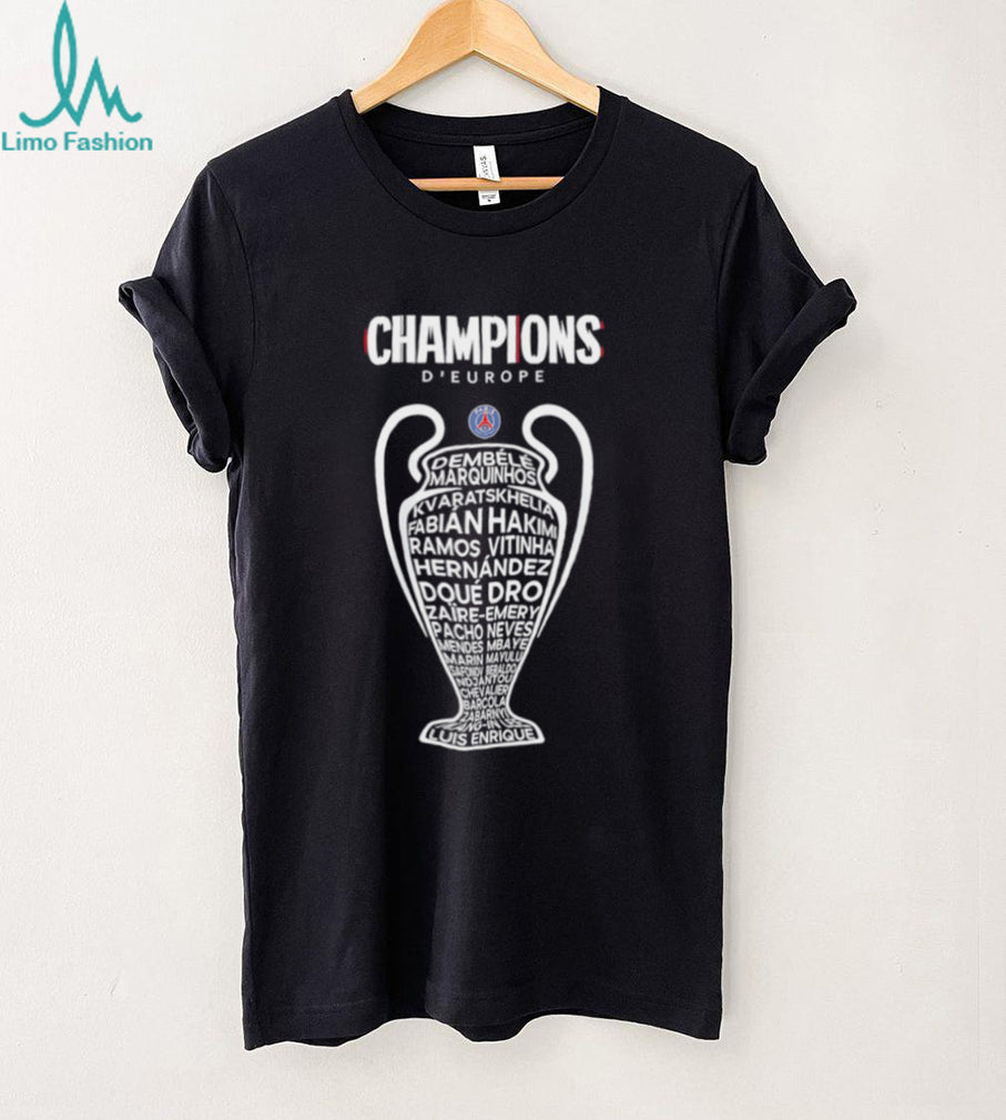 Paris Saint Germain 2025 2026 Champions League Winners players names trophies shirt