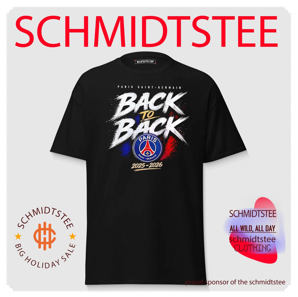 Paris Saint-Germain back to back 2025 2026 logo shirt