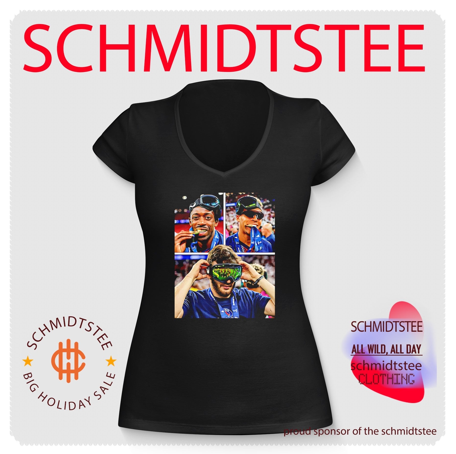 Paris Saint-Germain players portrait collage shirt