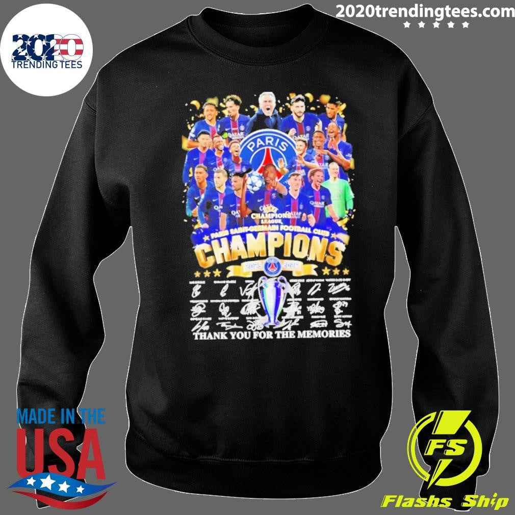 Paris Saint-germain 2025-2026 Champions League Final Thank You For The Memories Signatures Shirt