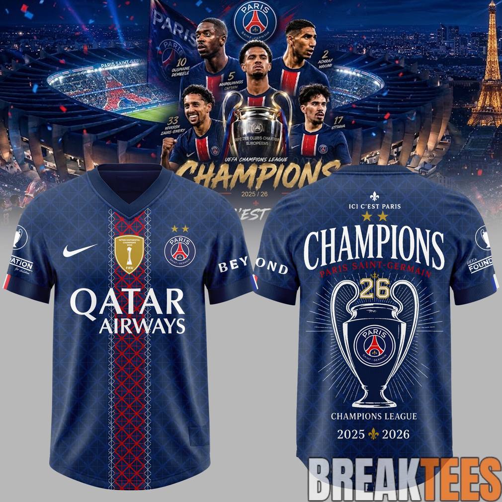 Paris Saint-Germain Champions of Europe 2026 Special Jersey
