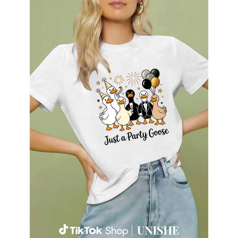 Party Goose Duck Crew Slogan T-Shirt Perfect for Group Events Hoodie, Sweatshirt | PodTeesHub.com