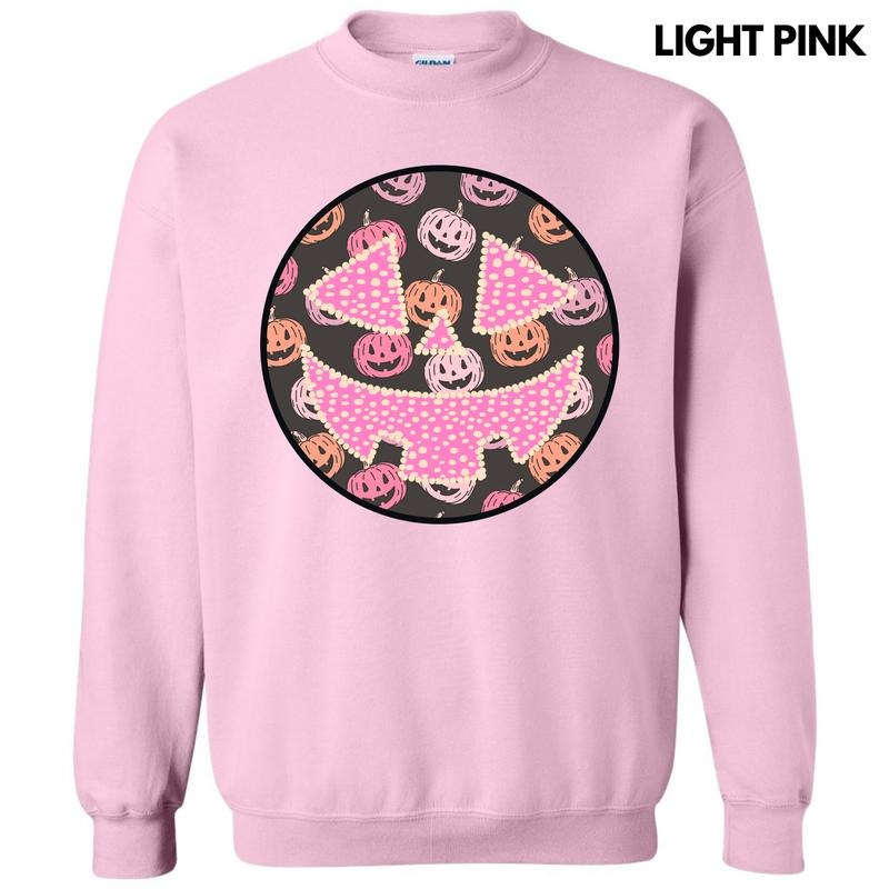 Pastel Jack O Lantern Happy Face Sweatshirt 'NLB' T-Shirts, Hoodie | PodTeesHub.com