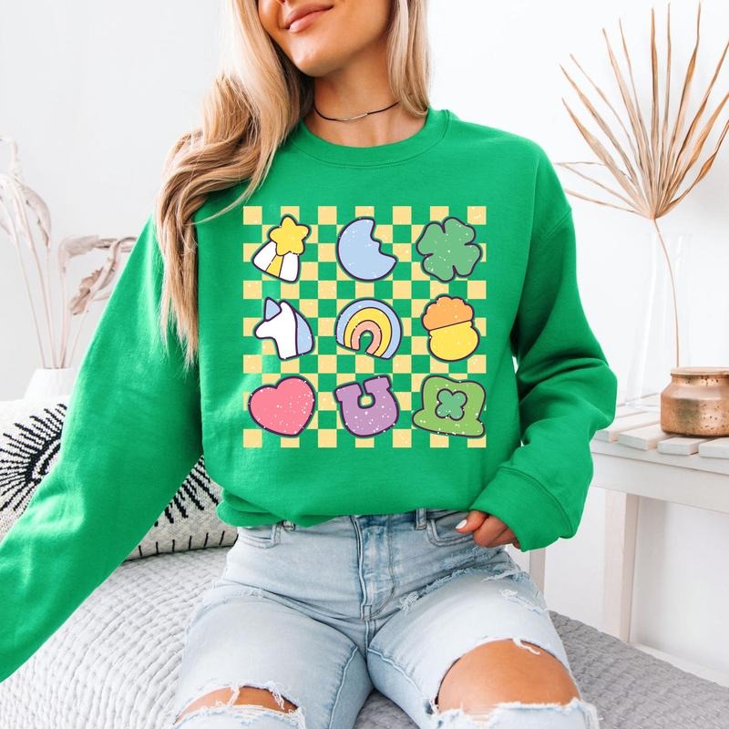 Patrick's Day Lucky Sweatshirt, Lucky Charm Shirt, St Patrick's Day Tee, Saint Patricks Sweatshirt, Cute Shamrock Shirt...