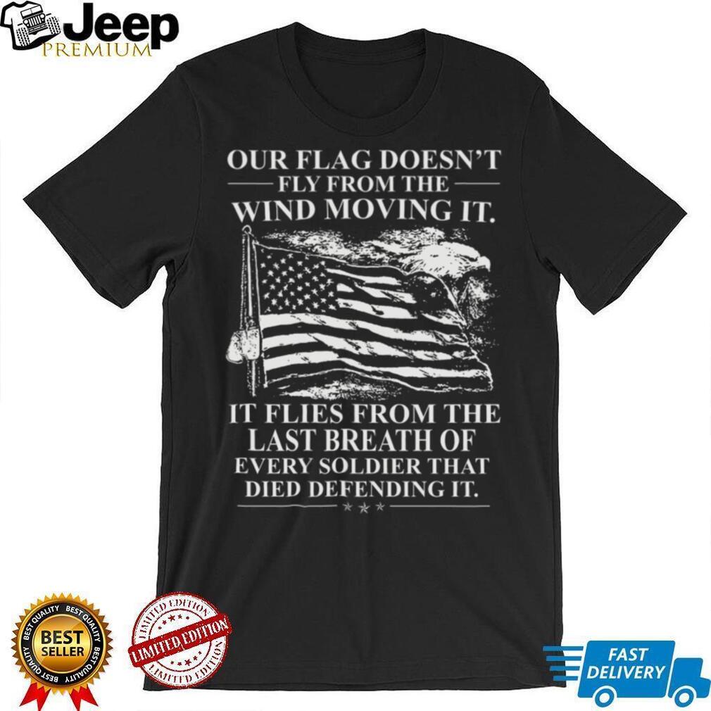 Patriotic American Flag Soldier Memorial Tribute Graphic Men’s T Shirt