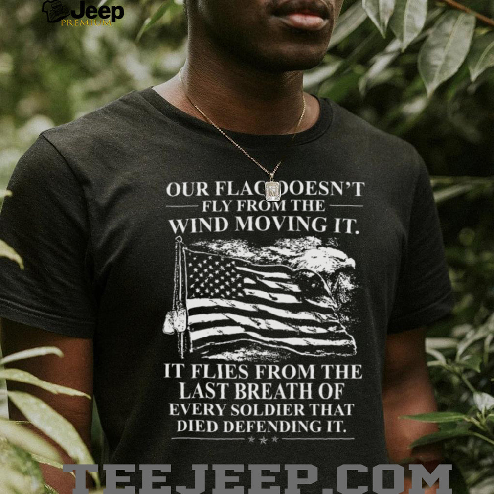 Patriotic American Flag Soldier Memorial Tribute Graphic Men’s T Shirt