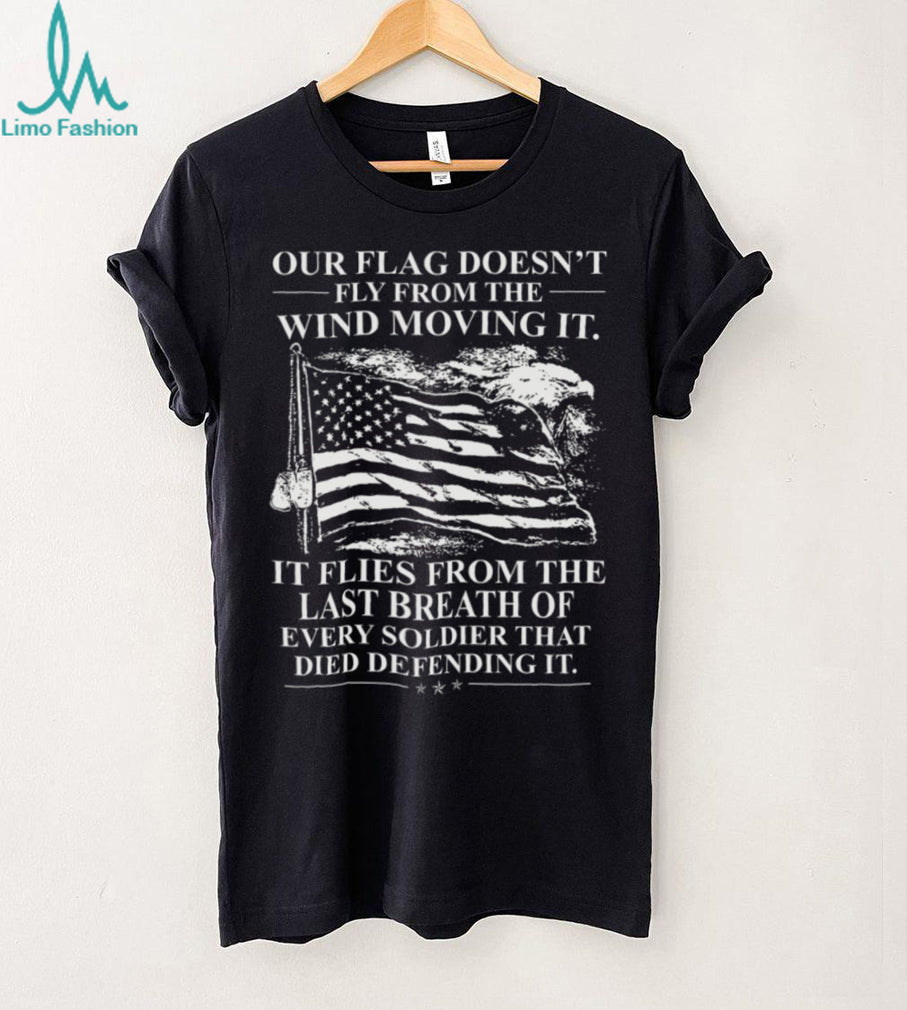 Patriotic American Flag Soldier Memorial Tribute Graphic Men’s T Shirt