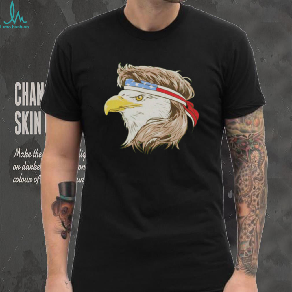 Patriotic Bald Eagle with American Flag Headband shirt