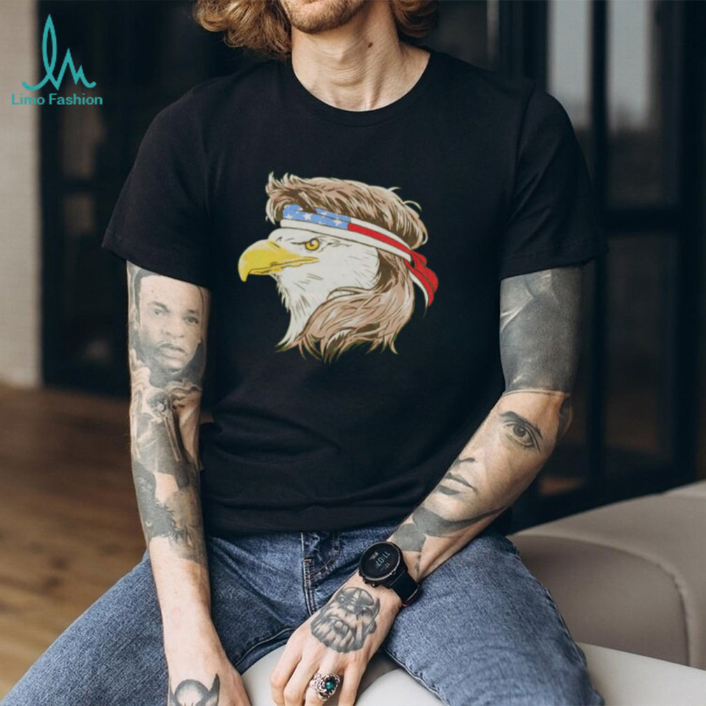 Patriotic Bald Eagle with American Flag Headband shirt