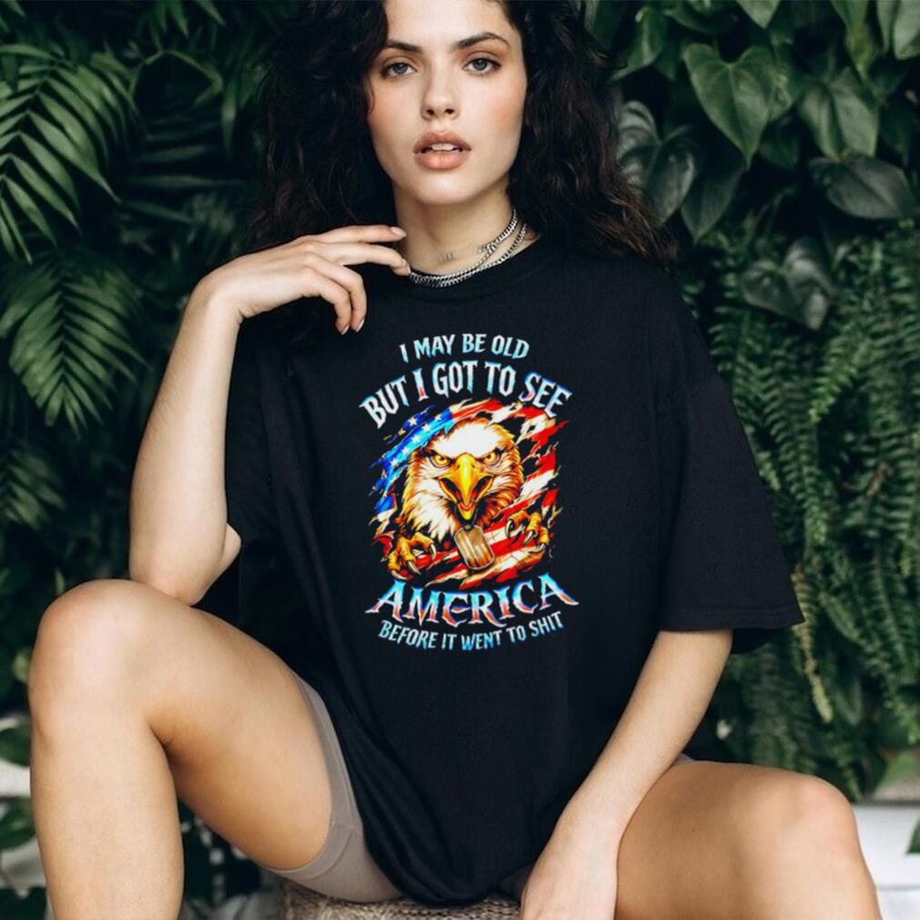 Patriotic Eagle I May Be Old But I Saw America Great T Shirt