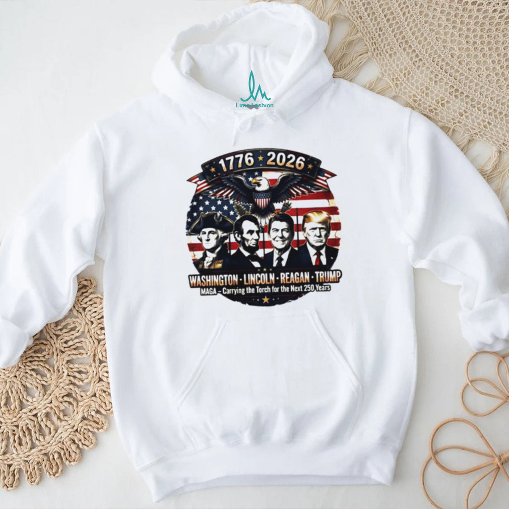 Patriotic Presidents 1776 2026 Eagle MAGA Torch Bearer T Shirt