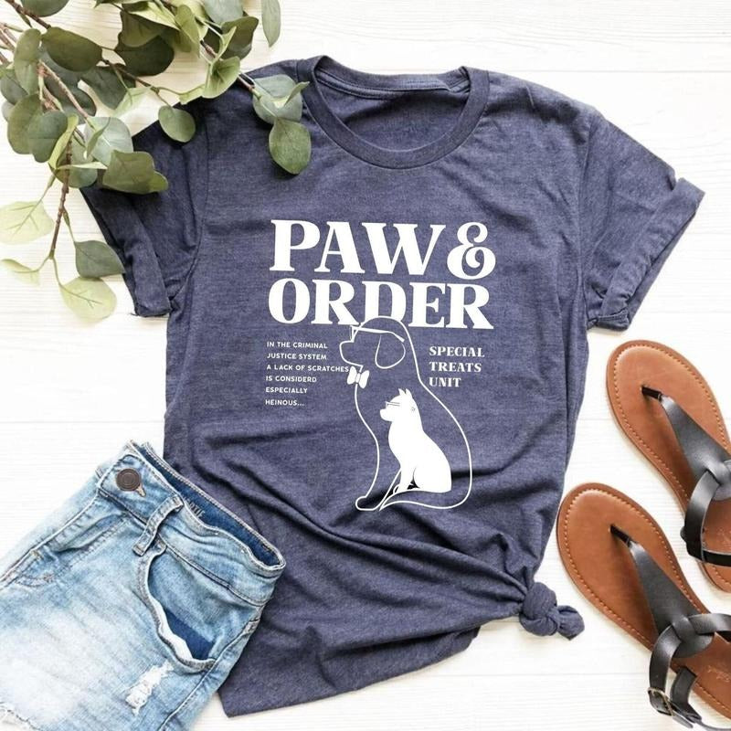 Paw and Order Special Treats Shirt, Training Dog And Cat Shirt, Dog Mom Shirt, Dog Lover Shirt, Animal Lover Shirt, Dog...