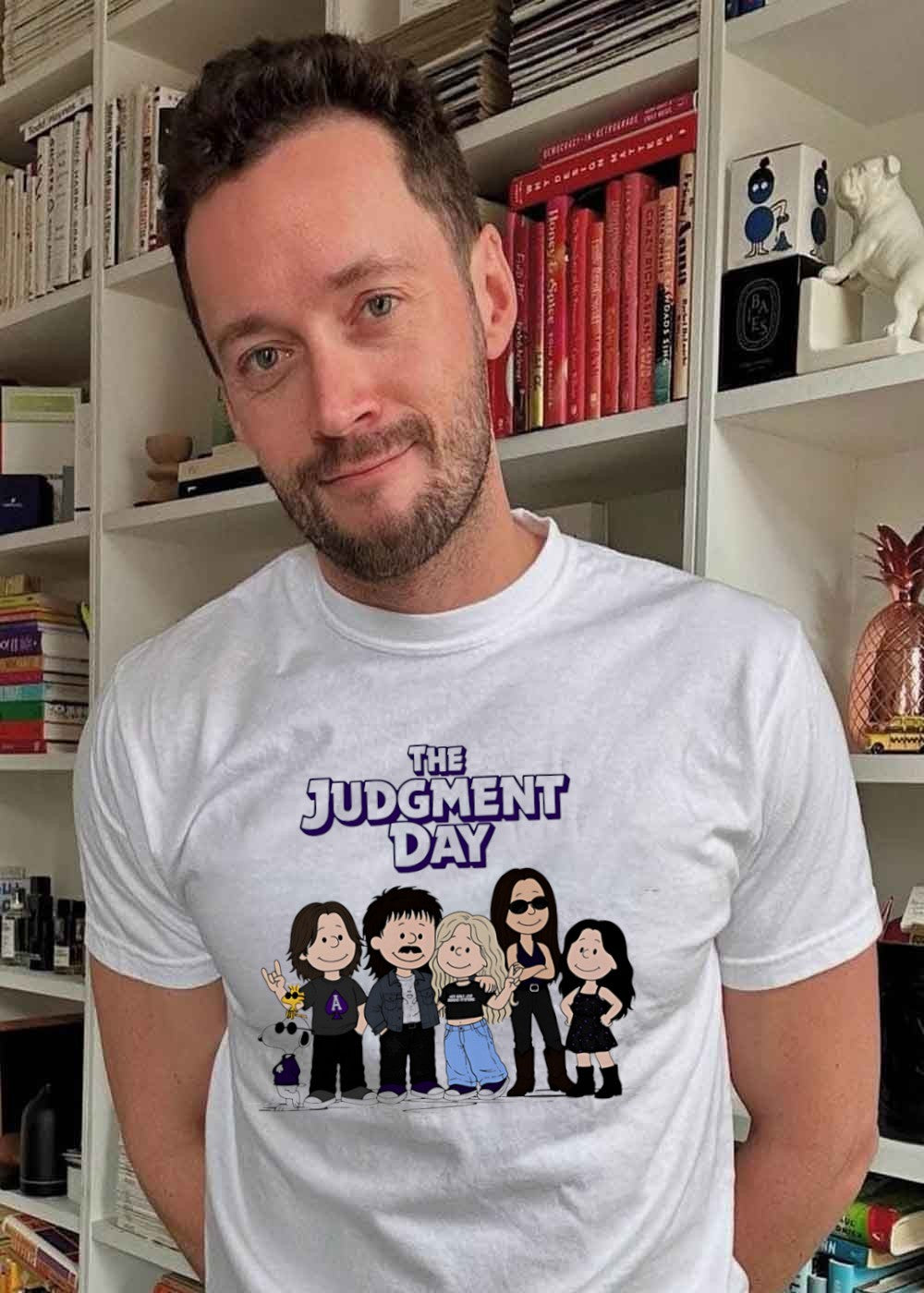 Peanuts Style The Judgment Day Character Cartoon T-Shirt