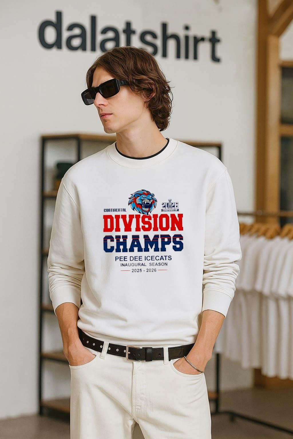 Pee Dee Icecats Continental Division Champs Inaugural Season 2025-2026 shirt