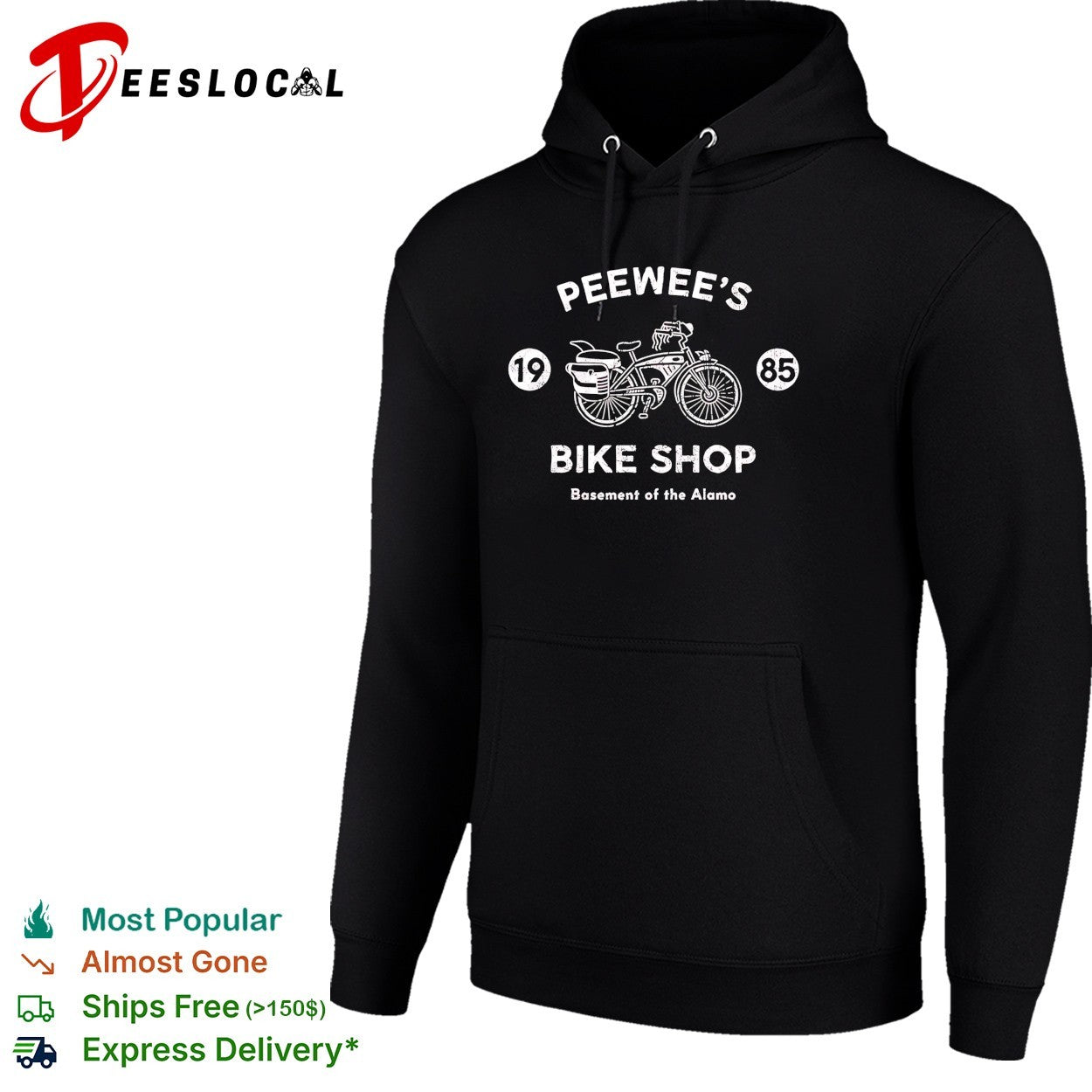Peewee’s bike shop 1985 basement of the Alamo Pee wee’s Big Adventure shirt