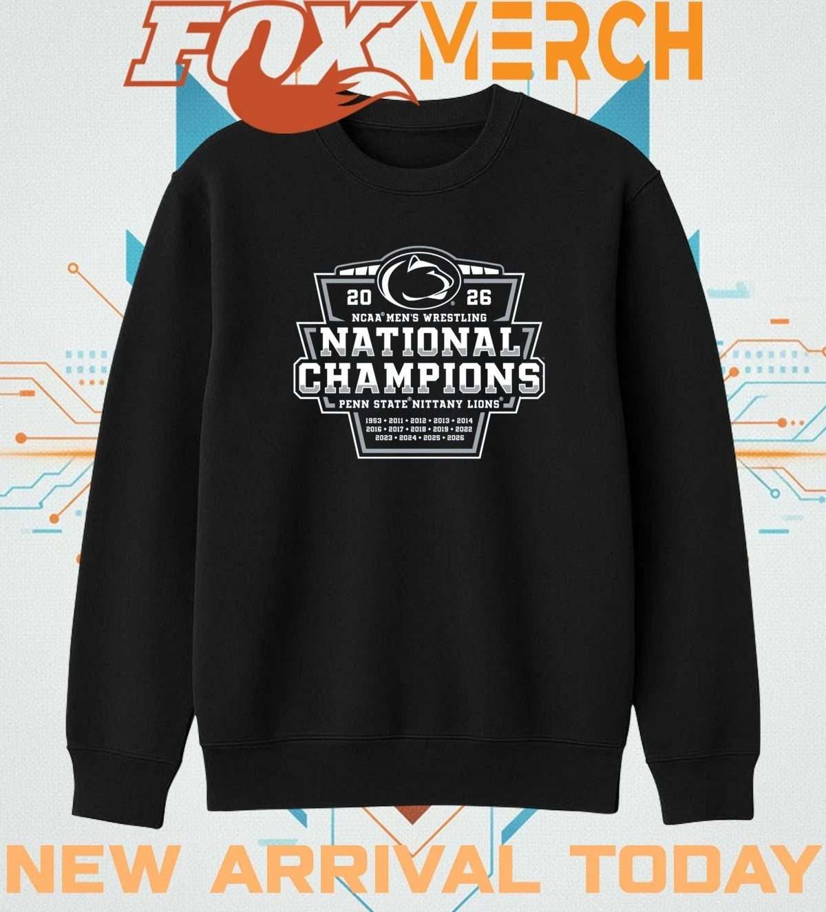 Penn State Nittany Lions 2026 NCAA Men’s Wrestling National Champions shirt