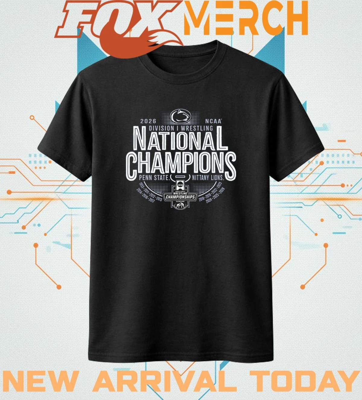 Penn State Nittany Lions 2026 NCAA Wrestling National Champions 14-Time shirt