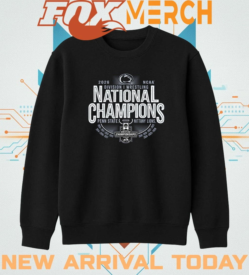 Penn State Nittany Lions 2026 NCAA Wrestling National Champions 14-Time shirt
