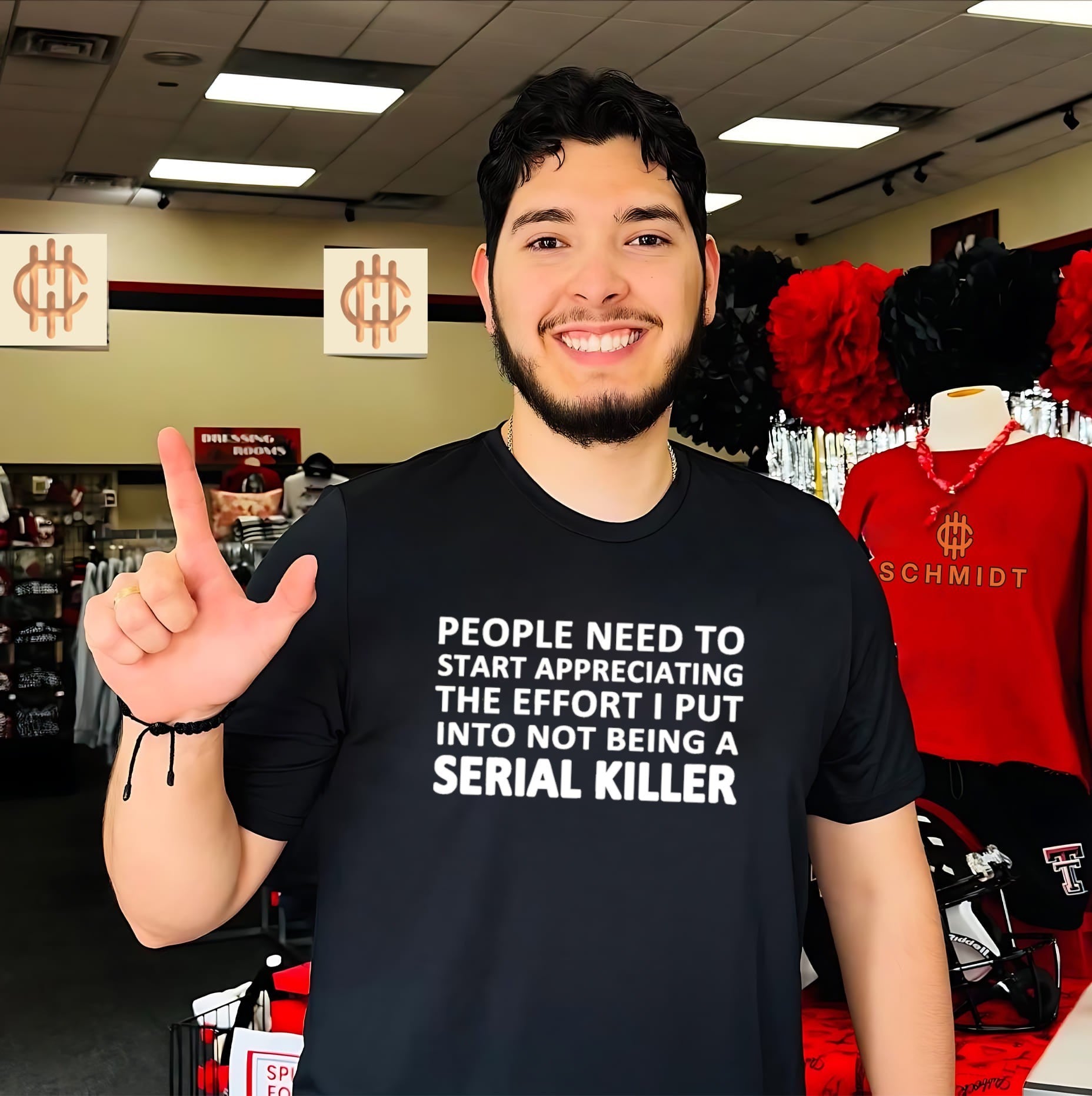 People need to start appreaciating the effort I put into not being a serial killer shirt