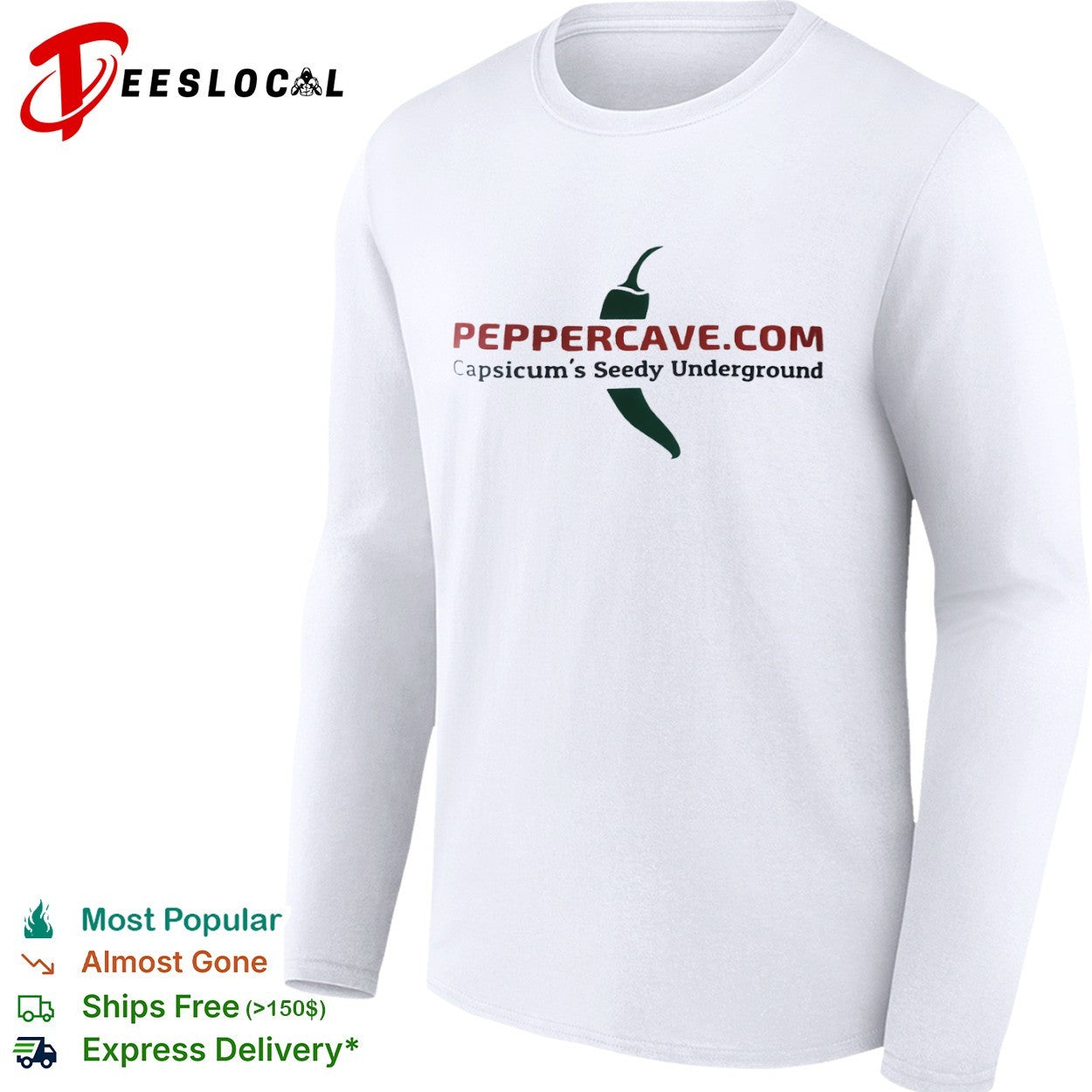 Peppercave capsicums seedy underground pepper shirt