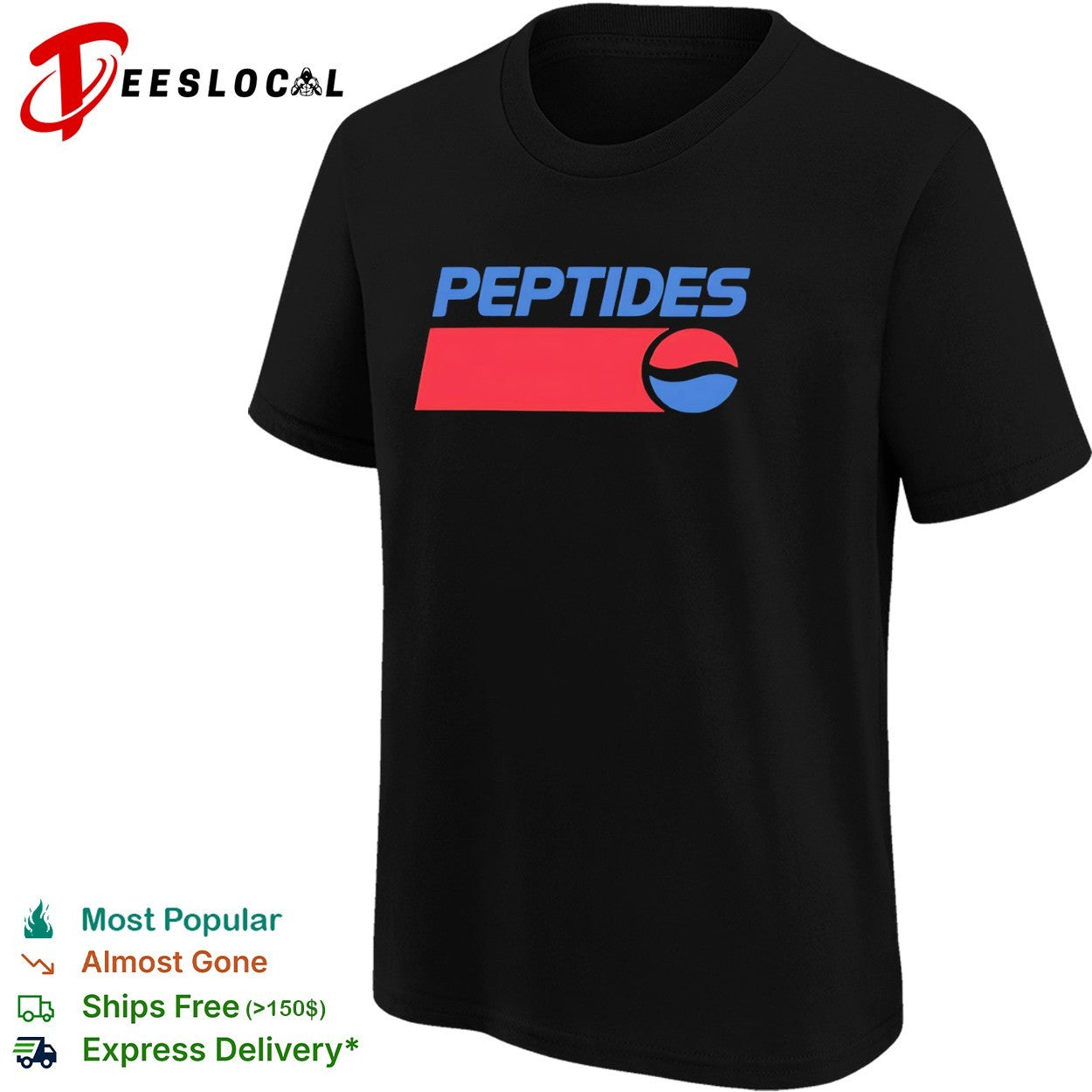 Peptides Pepsi Parody Logo shirt