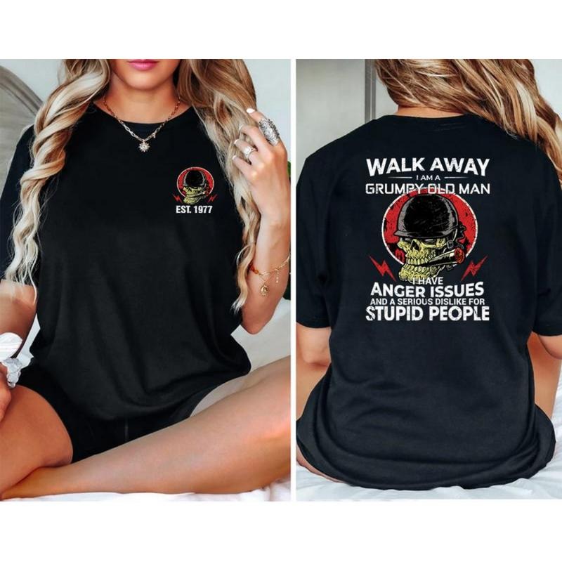 Personalized I Am Grumpy Old Man Generation X T-Shirt, Gen X Walk Away Shirt, Generation X Shirt, Full Colors, Full...