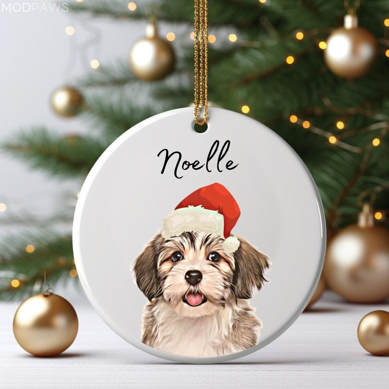 Personalized Pet Ornament Using Pet's Photo + Name - Custom Ornament Christmas Dog Ornament Personalized Dog Ornament...