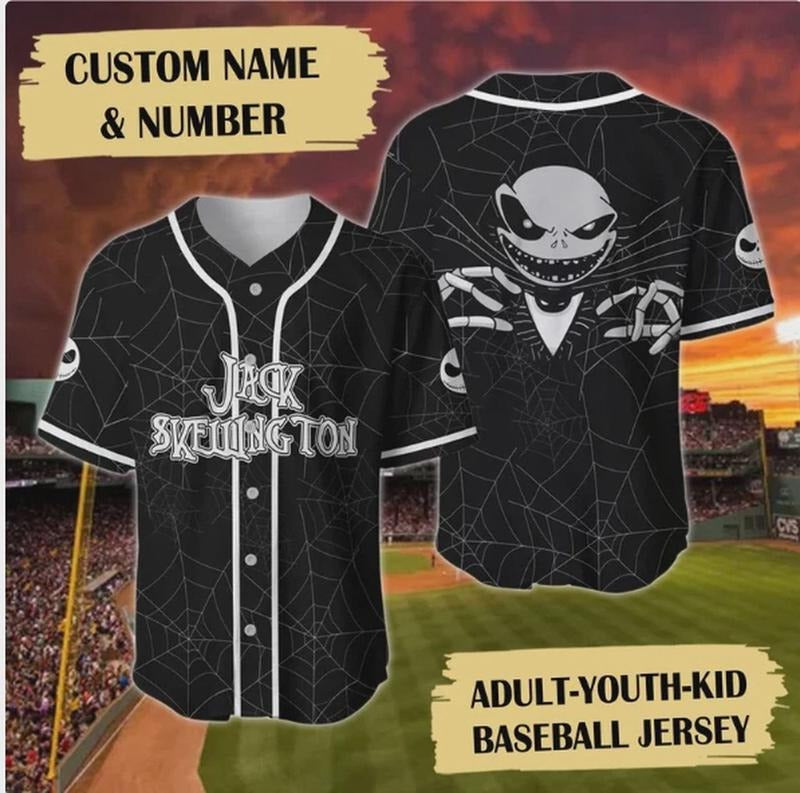 Personalized Skeleton 3D Baseball Jersey Shirt HALLOWEEN GIFT CHRISTMAS GIFT Hoodie, Sweatshirt | PodTeesHub.com