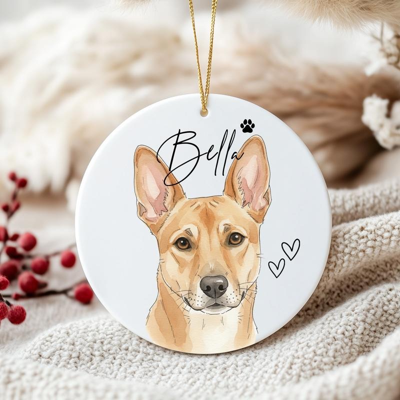 Personalized Watercolor Pet Photo Ornament: Custom Memorial Keepsake style 02 T-Shirts, Hoodie, Sweatshirt | PodTeesHub.com