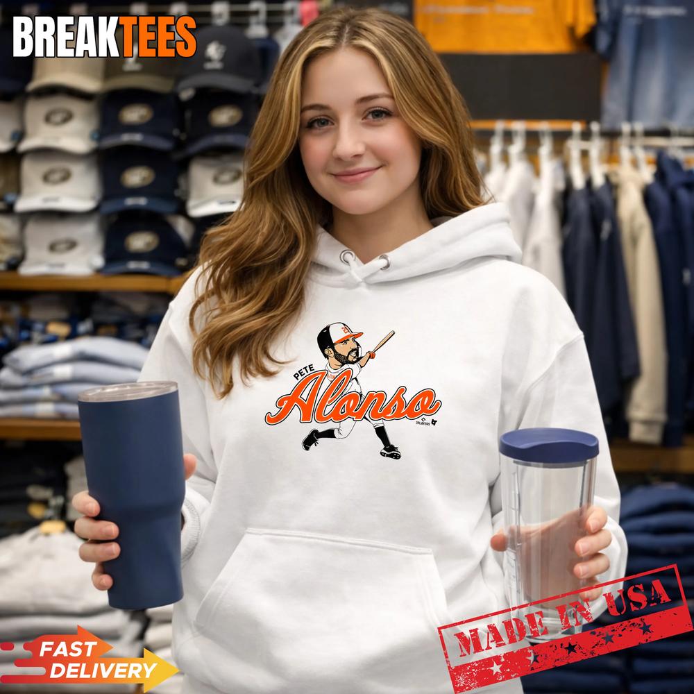 Pete Alonso Baltimore Baseball Caricature Graphic Shirt
