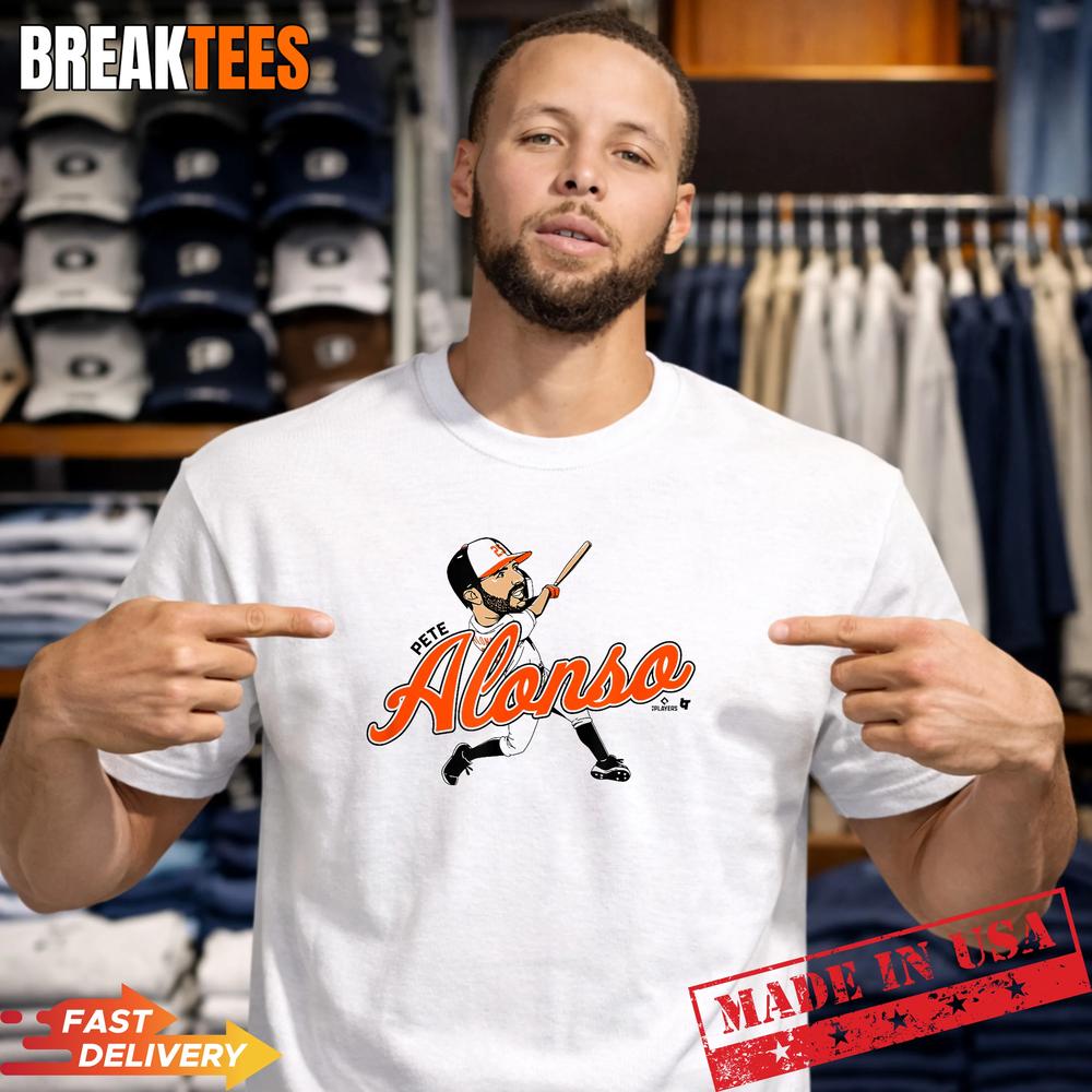 Pete Alonso Baltimore Baseball Caricature Graphic Shirt