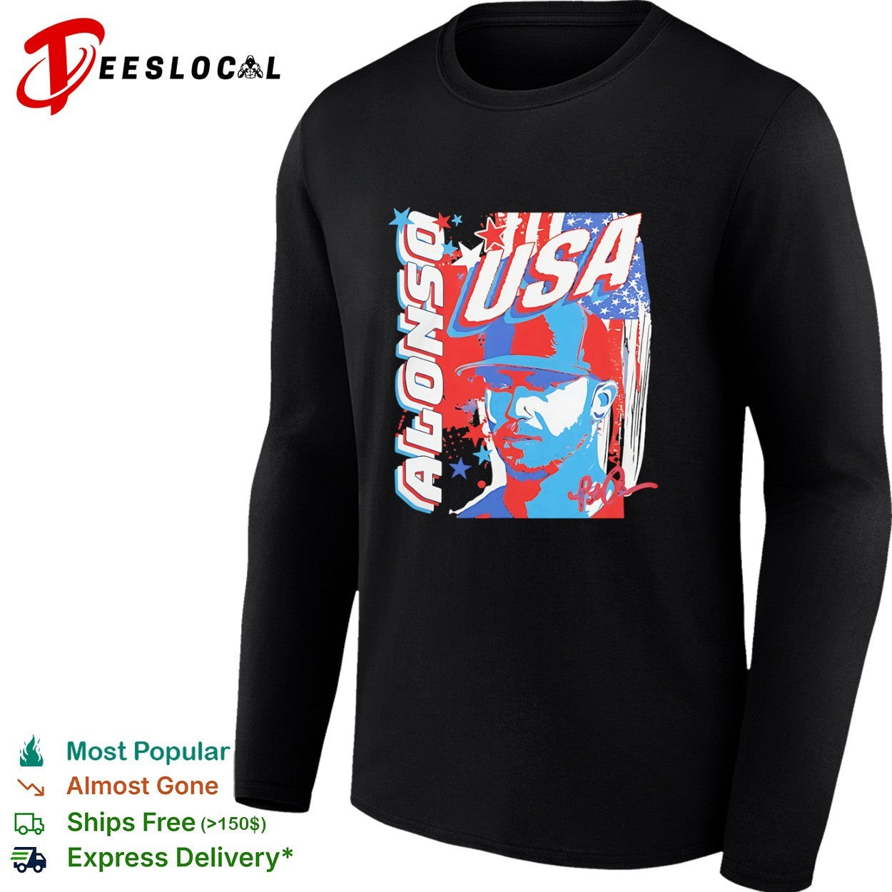 Pete Alonso USA World Baseball Classic 2023 Team USA Baseball shirt
