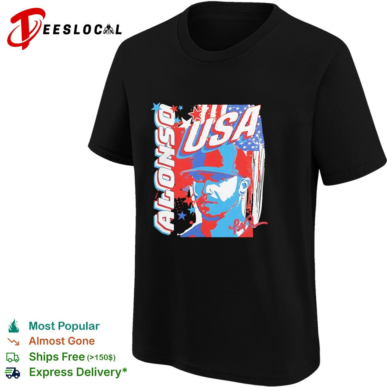 Pete Alonso USA World Baseball Classic 2023 Team USA Baseball shirt