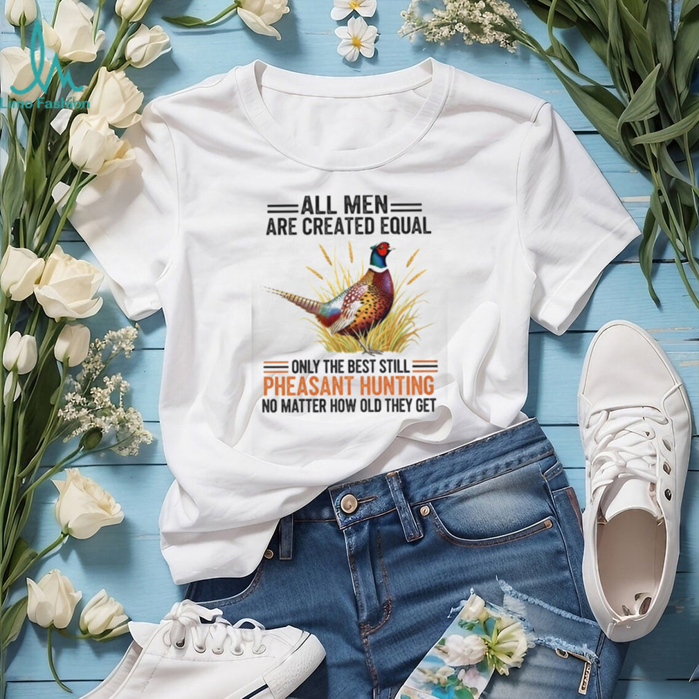 Pheasant Hunting Men Birthday Gift Vintage Bird Hunter Wildlife Country Field Shirt